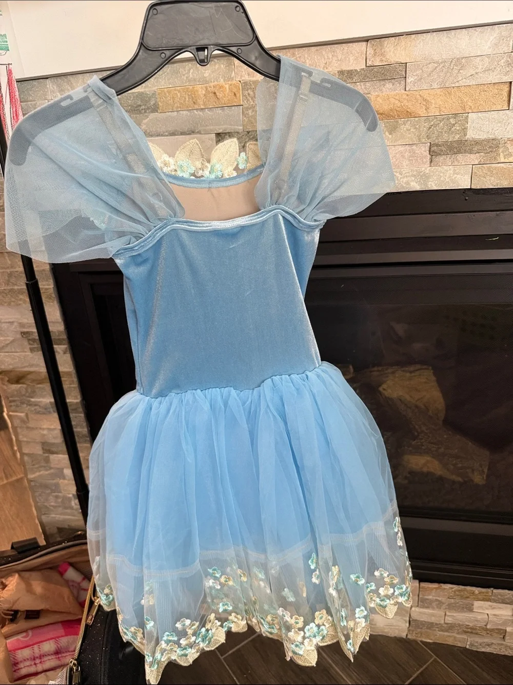 Children's Blue Floral Tulle Ballet Costume - A Wish Come True brand
